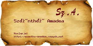 Szánthó Amadea névjegykártya